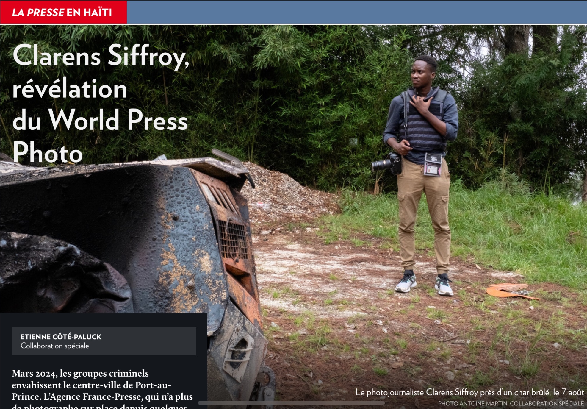 Clarens Siffroy, révélation du World Press Photo